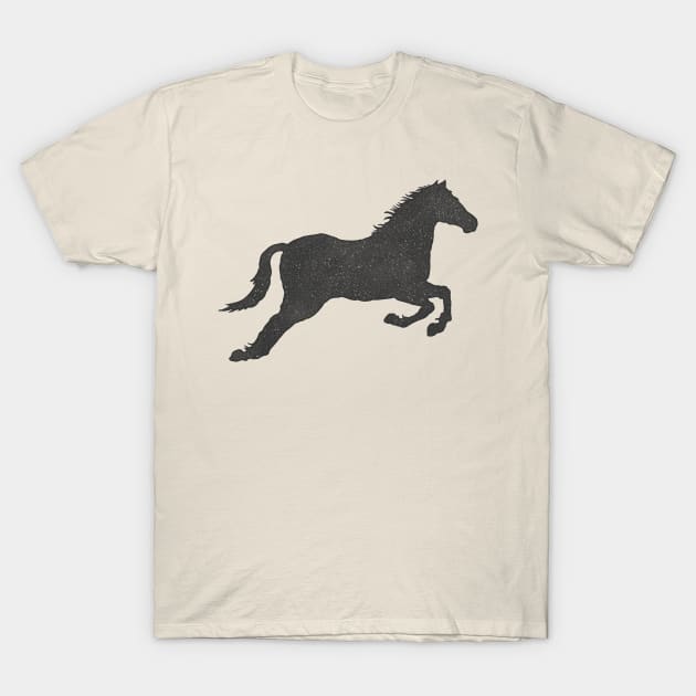 Starry Mustang T-Shirt by RadCoolguy